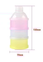 علبة مسحوق حليب الأطفال قابلة للفصل مكونة من 3 طبق...