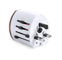 فيش الكهرباء المتعدد الذكي لأغراض السفر-ابيض