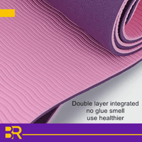 حصيرة يوغا مزدوجة الطبقات غير قابلة للانزلاق