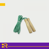 حبل قفز مسكه خشبية