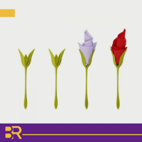 منديل تزيين شكل وردة