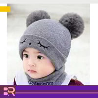 قبعة مع غطاء رقبة للأطفال