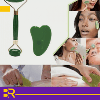 بكرة تدليك الوجة مع قطعة إضافية شكل قلب