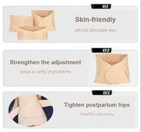 حزام شد البطن بعد الولادة 3 في 1 | حزام دعم الخصر...
