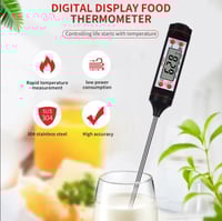 مقياس حرارة رقمي إلكتروني مزود بشاشة رقمية