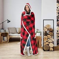 New Lazy Blanket Winter Clothes Hooded Nightgown O...