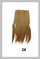 وصلة شعر مستعار اشقر ناعم بطول 45 سم