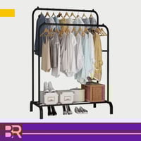 علاق ملابس ثنائي اسود 6804