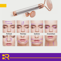 بكرة تدليك الوجة كهربائية 2في1