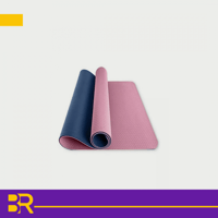 حصيرة يوغا مزدوجة الطبقات غير قابلة للانزلاق