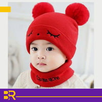 قبعة مع غطاء رقبة للأطفال