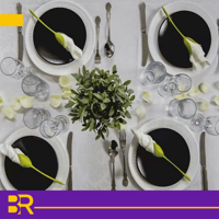 منديل تزيين شكل وردة