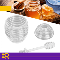 علبة العسل مع ملعقة Honey Dispenser