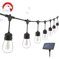 عقد اضاءه تخييم وزينه بالطاقه الشمسيه 20 متر