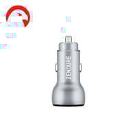 شاحن سيارة زندور قوة 48w بمنفذين usb و usb-c الوان...