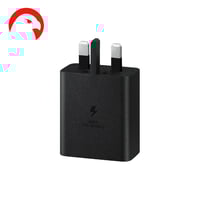 فيش جداري سامسونج اصلى PD بقوة 25W مع كابل - أسود