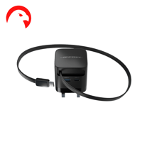 شاحن جداري بتقنية GAN قوة 65 واط منفذين سريع ومتعد...