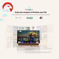 شاشة 24 بوصة سكاي وورث وضوح فائق، تلفزيون ذكى بتقن...