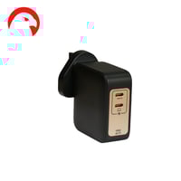 فيش جداري بمنفذين PD شاحن بتقنية GaN Power