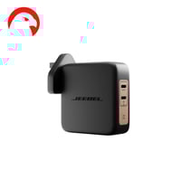 فيش جداري بمنفذين PD شاحن بتقنية GaN Power