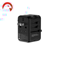 فيش سفر عالمي 25 واط - منفذ 2usb + pd من EONE