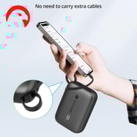 شاحن متنقل راف باور 10000mAh PD20w + كابل تايب سي...