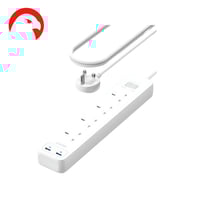 توصيلة أنكر مع 4 منافذ طاقة ومنفذين USB