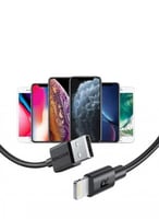 كابل شحن ومزامنة بيانات USB معتمد من أبل 1متر أسود