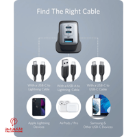 شاحن جداري أنكر باور بورت 65 واط - منفذين Type-C و...