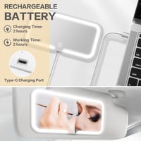 مرآة الشماسة Led لاسلكية متعددة الاضاءة للسيارة