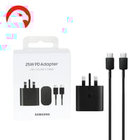 فيش جداري سامسونج اصلى PD بقوة 25W مع كابل - أسود
