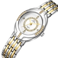 ساعة نسائية من لويس مارتن اللون الذهبي و الفضي