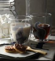 كوب زجاجي دبل Cat movements