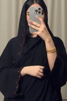 عبايه (N80) شك عنابي طبقات