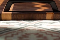 صينية تقديم من الخشب الطبيعي صناعة يدوية