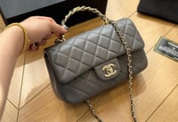 Chanel flap bag with top handel