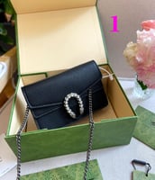 Gucci Dionysus black hard leather