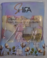 قطن كرات الملونة شفا ٤٠ غرام