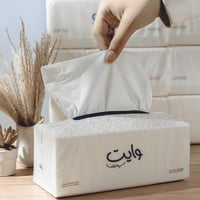 بكج 8 شدات مناديل حجم كبير وايت سوفت 5 طبقات