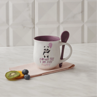 كوب خزفي مع ملعقة Motley Panda
