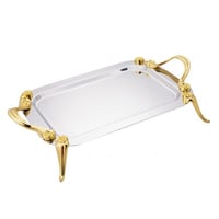 صينية تقديم Rose Garden لون ذهبي