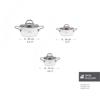 طقم قدور ستانلس ستيل Emirgan