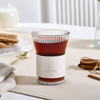 كوب زجاجي فاخر Cool Touch لؤلؤي