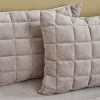 طقم مفارش مزدوج كوين Lorrie رمادي