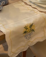 طقم مفارش سفرة مطرز Mimosa