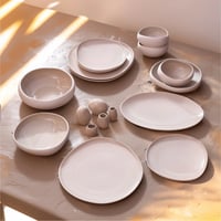 طقم صحون فاخر 55 قطعة Earth Collection New Cupid