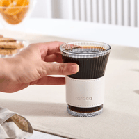 كوب زجاجي فاخر Cool Touch لؤلؤي