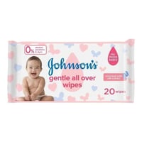 مناديل مبللة لتنظيف لطيف لكامل البشرة Johnson's