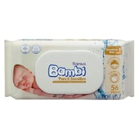 مناديل مبللة للبشرة الحساسة Bambi