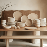 طقم صحون فاخر 55 قطعة Earth Collection New Cupid